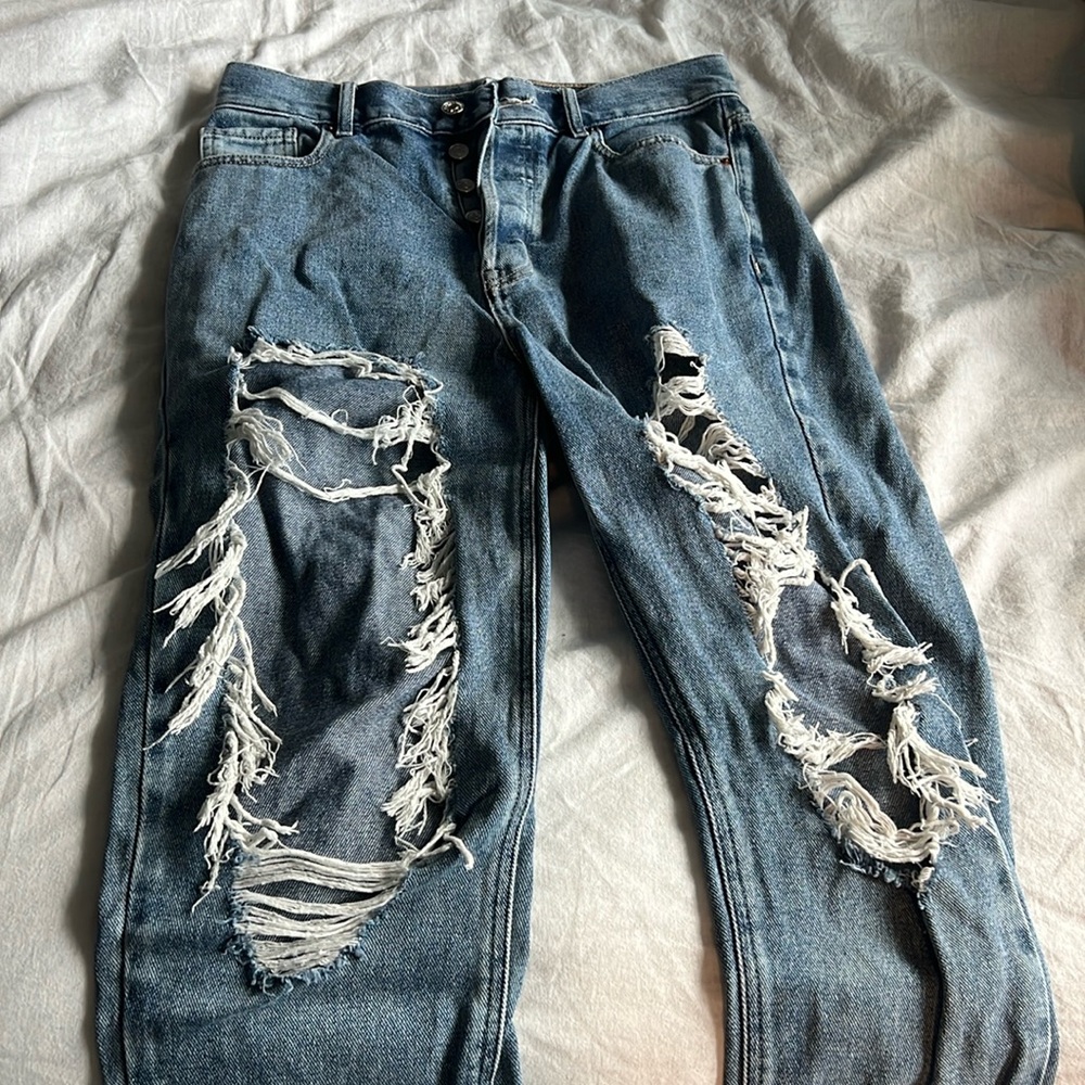 Pacsun blue ripped jeans size 28